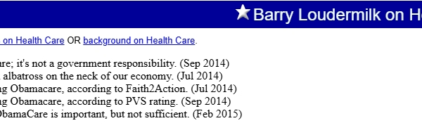 barry loudermilk healthcare